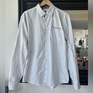 Craft + Flow Hawkins AOP Oxford Button Down Shirt Size L